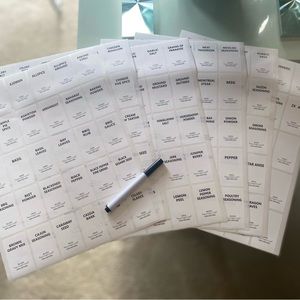 Spice jar labels